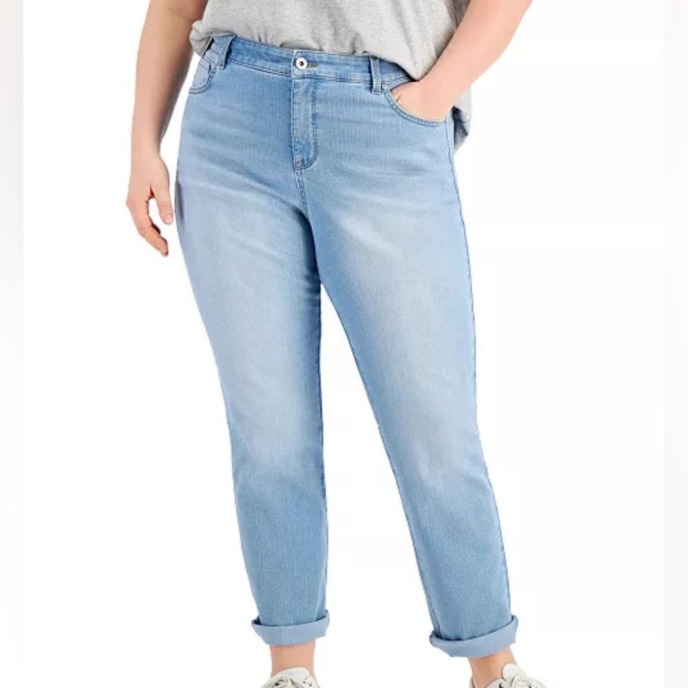 Style & Co Plus Size Mid-Rise Straight Jeans sz 24W
